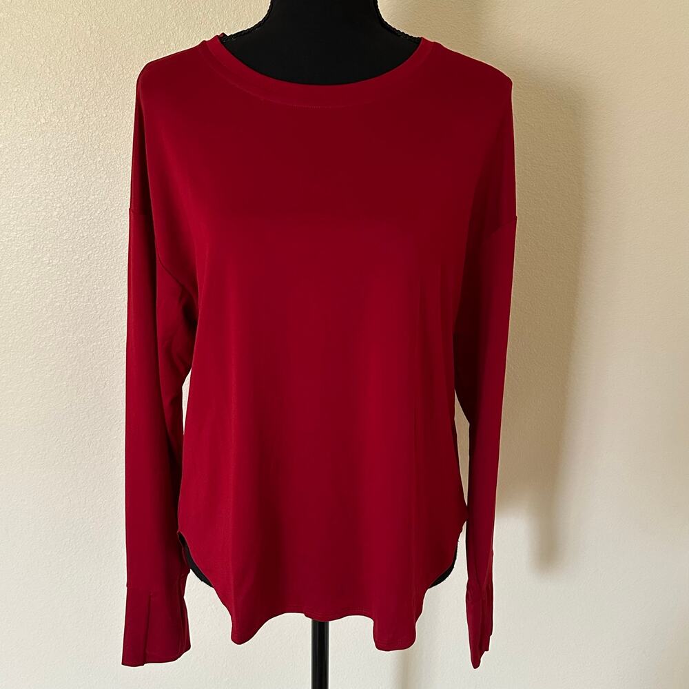 Fabletics Women Holly Berry Dry Flex Long Sleeve Tunic Size S - NWT MSRP $69.95